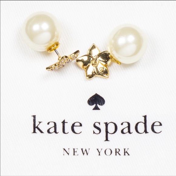 Kate Spade Blooming Pearl Reversible Earrings - Picture 2 of 7